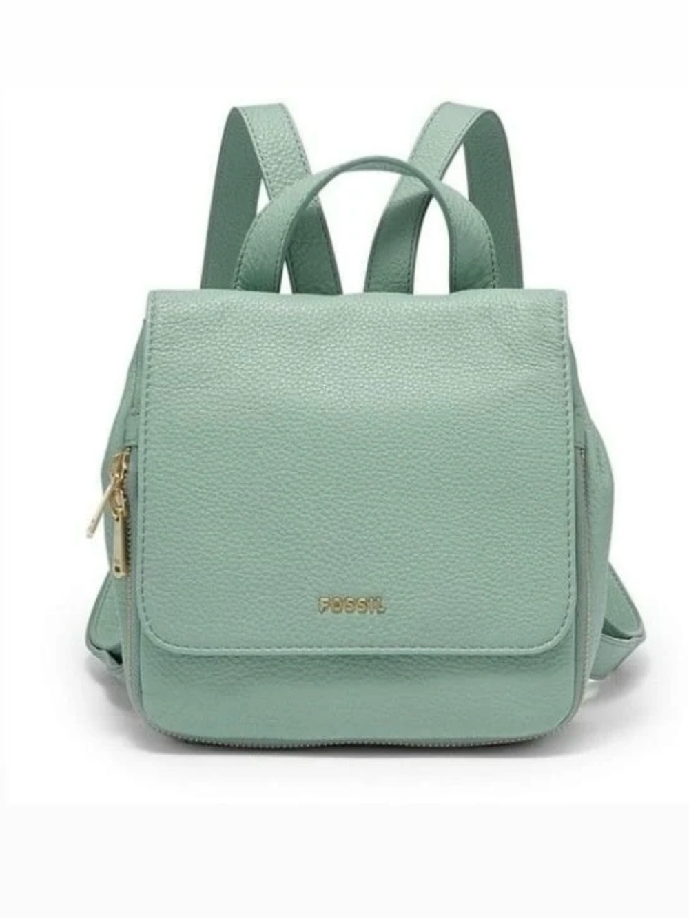 Fossil Mint Green Blue Backpack